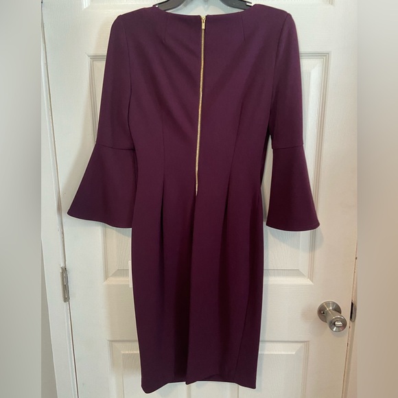 Calvin Klein purple work dress size 4 - Picture 3 of 3